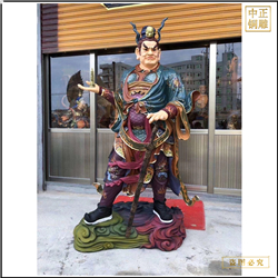 鑄銅關公 手托塔神像雕塑鑄造