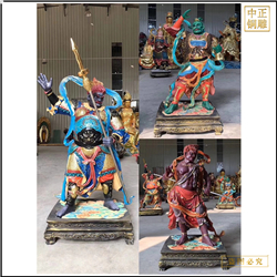 鑄銅關公 鎏金神像加工