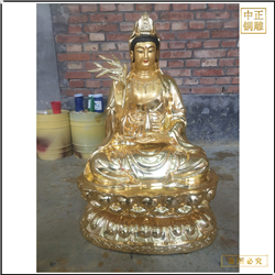 鑄銅關公 大型觀音銅佛像廠家