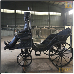 鑄銅關公 西式步行街人物雕塑