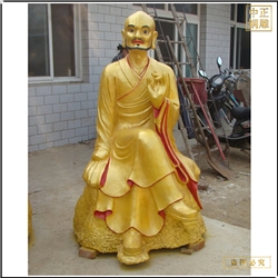 大雄寶殿貼金十八羅漢神像 大雄寶殿貼金十八羅漢神像