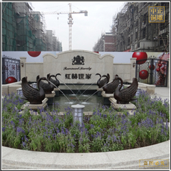 廣場(chǎng)銅天鵝鑄造廠家