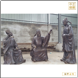 鑄銅關公 古代朝臣人物銅像