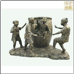 鑄銅關公 司馬光砸缸人物景觀雕塑