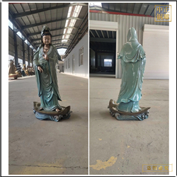 鑄銅關公 銅觀音菩薩彩繪佛像