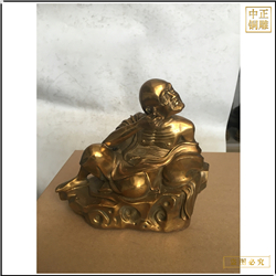 鑄銅關公 彩繪貼金18尊者佛像批發