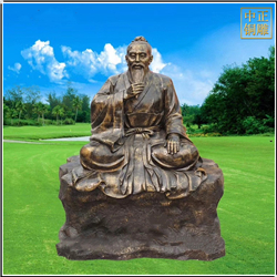 鑄銅關公 中醫名人雕像