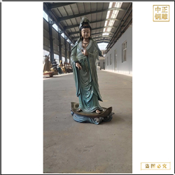 鑄銅關公 站像觀音菩薩銅佛像