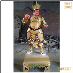 鑄銅關(guān)公 銅雕四大天王佛像擺件