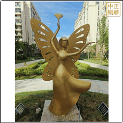 鑄銅關公 純銅抽象景觀雕塑