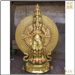 鑄銅關公 貼金千手觀音菩薩銅像鑄造廠