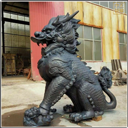 鑄銅關公 大型門口麒麟雕塑