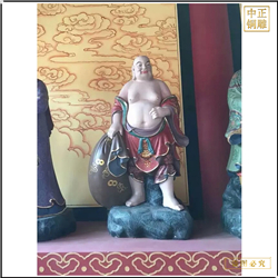 鑄銅關公 彩繪十八羅漢佛像定制