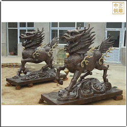 鑄銅關公 大型銅麒麟定制