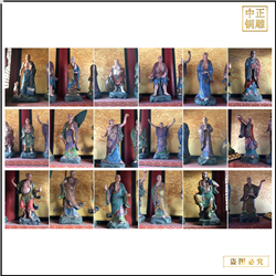 鑄銅關(guān)公 供應(yīng)十八羅漢佛像廠家