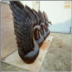 鑄銅關公 小型銅天鵝雕塑定制