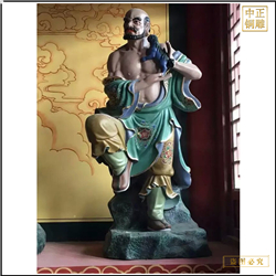 鑄銅關公 十八羅漢尊者坐像銅像