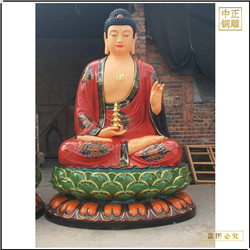 鑄銅關公 來圖制作銅釋迦牟尼佛像擺件