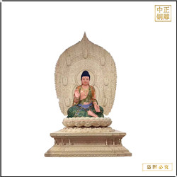 鑄銅關(guān)公 帶背光純銅釋迦牟尼銅像