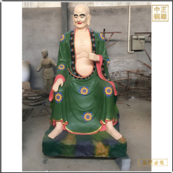 鑄銅關公 寺廟十八羅漢銅佛像定制