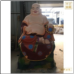 鑄銅關公 彩繪坐像十八羅漢佛像廠家