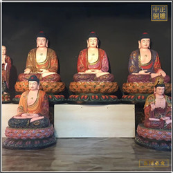 鑄銅關公 坐像彩繪釋迦牟尼銅佛像鑄造