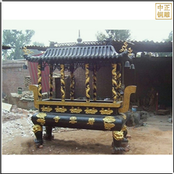 鑄銅關公 銅香爐雕塑定制