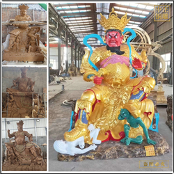 鑄銅關公 純銅四大天王佛像雕塑廠