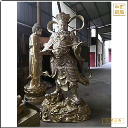 鑄銅關公 多種造型鑄銅四大天王佛像定做