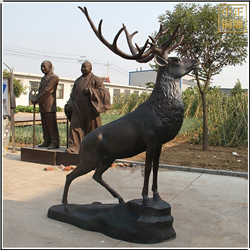 鑄銅關公 1.8米銅鹿雕塑鑄造