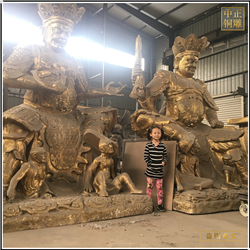 鑄銅關公 大型銅雕四大天王佛像價錢