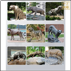 鑄銅關公 純銅豹子雕塑鑄造廠