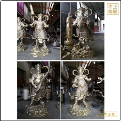 鑄銅關(guān)公 寺廟鑄銅四大天王佛像鑄造廠(chǎng)