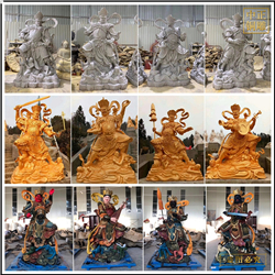 鑄銅關(guān)公 鑄銅四大佛像定制廠(chǎng)家