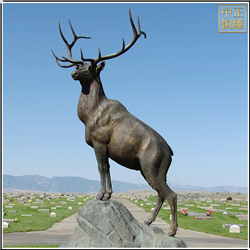 鑄銅關公 定制銅鹿雕塑