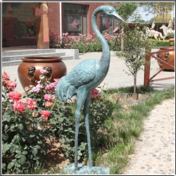 鑄銅關公 園林仙鶴銅雕塑擺件