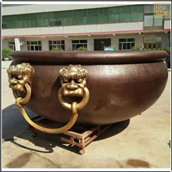 鑄銅關(guān)公 大型景區(qū)銅缸擺件