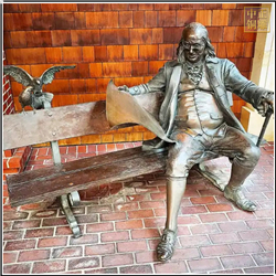 街頭西方人物坐像雕塑 街頭西方人物坐像雕塑