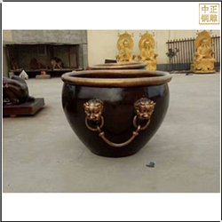 鑄銅關公 帶環銅缸鑄造