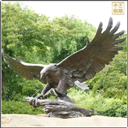 鑄銅關公 園林廣場雄鷹銅雕塑