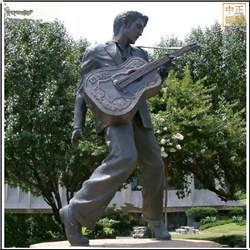鑄銅關公 廣場彈小提琴人物雕塑