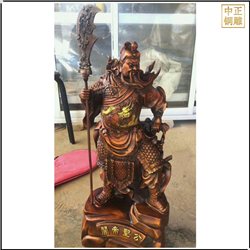 鑄銅關公 大型關公立刀銅雕塑像