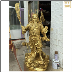 鑄銅關公 大型九龍關公雕像圖片