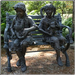 鑄銅關公 園林小孩銅雕塑