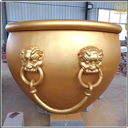 鑄銅關公 鎏金銅大缸制作廠家