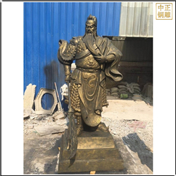 鑄銅關公 大型關公持刀銅雕