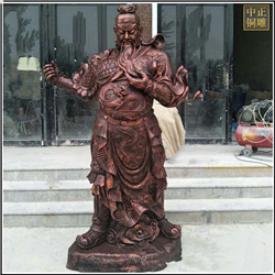 鑄銅關公 關公站像雕塑