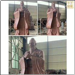 鑄銅關公 孔子雕塑細節(jié)圖