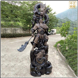 鑄銅關公 戶外關公像雕塑