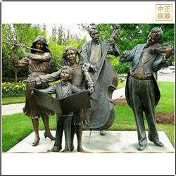鑄銅關(guān)公 西方演奏雕塑